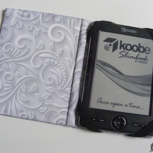 Fehér levelek, vízhatlan anyagból készült kemény ebook-tok - táska & tok - ebook & tablet tok - Meska.hu
