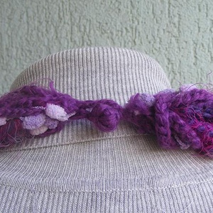 Téli horgolt nyaklánc barna-fekete színekben - ékszer - nyaklánc - nyakpánt, gallér - Meska.hu