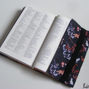 Kétoldalú vízhatlan könyvborító állítható szélességgel, VÖRÖSBEGY és ERDEI aLLATOK - könyv & zene - könyvtok - Meska.hu