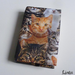 Macskák, vízhatlan könyvborító állítható szélességgel - Meska.hu