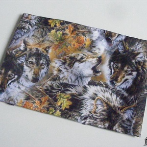 Farkasok, vízhatlan könyvborító állítható szélességgel - könyv & zene - könyvtok - Meska.hu