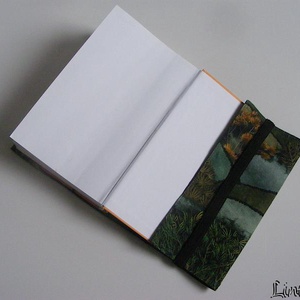 Zöld erdő, textil könyvborító állítható szélességgel - könyv & zene - könyvtok - Meska.hu