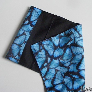 Kék pillangók, vízhatlan könyvborító állítható szélességgel - könyv & zene - könyvtok - Meska.hu