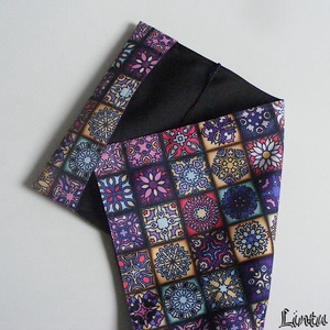 Színes csempe, vízhatlan könyvborító állítható szélességgel - könyv & zene - könyvtok - Meska.hu