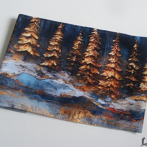 Színes erdő, vízhatlan könyvborító állítható szélességgel - könyv & zene - könyvtok - Meska.hu