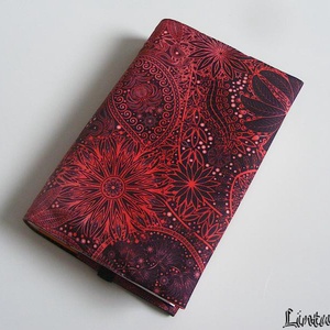 Piros minta, vízhatlan könyvborító állítható szélességgel - Meska.hu