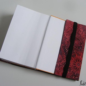 Piros minta, vízhatlan könyvborító állítható szélességgel - könyv & zene - könyvtok - Meska.hu