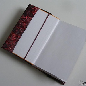 Piros minta, vízhatlan könyvborító állítható szélességgel - könyv & zene - könyvtok - Meska.hu