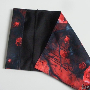 Piros rózsa, vízhatlan könyvborító állítható szélességgel - könyv & zene - könyvtok - Meska.hu