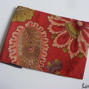 Nagy virág, textil könyvborító állítható szélességgel - könyv & zene - könyvtok - Meska.hu