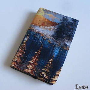 Színes erdő, vízhatlan könyvborító állítható szélességgel - Meska.hu