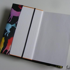 Színes lovak, vízhatlan könyvborító állítható szélességgel - könyv & zene - könyvtok - Meska.hu