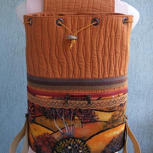 Őszi erdő textil hátizsák  - táska & tok - hátizsák - hátizsák - Meska.hu