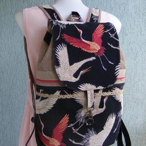 Darvak textil hátizsák gobelin jellegű vászonból - Meska.hu