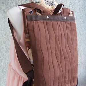 Macska textil hátizsák gobelin jellegű vászonból - táska & tok - hátizsák - hátizsák - Meska.hu