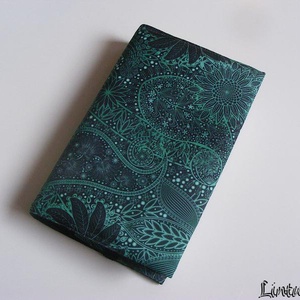Zöld minta, vízhatlan könyvborító állítható szélességgel - Meska.hu
