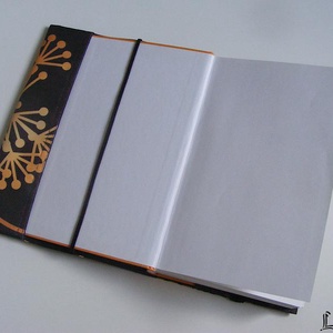 Nagy virág, vízhatlan könyvborító állítható szélességgel - könyv & zene - könyvtok - Meska.hu