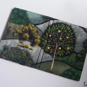 Zöld erdő, textil anyagból készült ebook olvasó kemény tok - táska & tok - ebook & tablet tok - Meska.hu