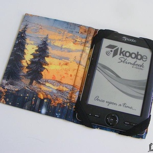 Színes erdő, vízhatlan ebook olvasó kemény tok - táska & tok - ebook & tablet tok - Meska.hu