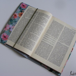 Apró virágok, vízhatlan könyvborító állítható szélességgel - könyv & zene - könyvtok - Meska.hu