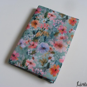 "Apró virágok", vízhatlan könyvborító állítható szélességgel, Könyv & Zene, Könyvtok, Varrás, Készleten lévő, azonnal rendelkezésre álló termék (a fotón az adásvétel tárgyát képező konkrét dara..., MESKA