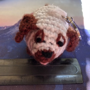 Amigurumi kutyás kulcstartó vagy táskadísz - Meska.hu