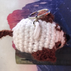 Amigurumi kutyás kulcstartó vagy táskadísz - táska & tok - kulcstartó & táskadísz - kulcstartó - Meska.hu