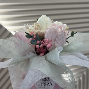 Tulipán minigyertyabox , Esküvő, Emlék & Ajándék, Köszönőajándék, Gyertya-, mécseskészítés, MESKA