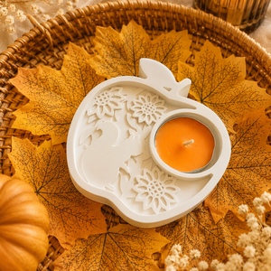 Mókusos őszi mécsestartó - otthon & életmód - gyertya, illat, aroma - mécses és mécsestartó - Meska.hu