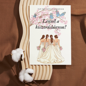 Koszorúslány felkérő kártya - Meska.hu