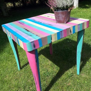 Art Deco étkező asztal újragondolva Pop Art hangulatban - Meska.hu