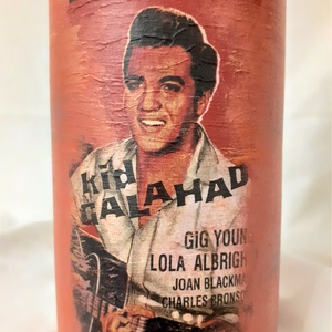 Festett Retro szódásüveg, Elvis Presley - otthon & életmód - dekoráció - dísztárgy - Meska.hu