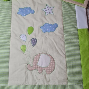 Patchwork baba garnitúra  - baba - mama - baba ágynemű - rácsvédő & baldachin - Meska.hu