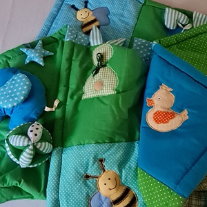 Patchwork  baba j�tsz�szőnyeg - baba - mama - baba játékok - játszószőnyeg - Meska.hu