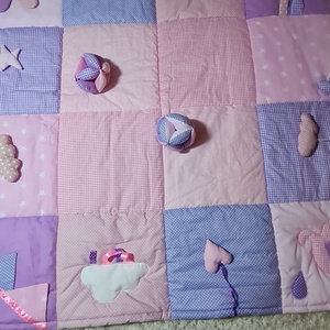 Patchwork  baba j�tsz�szőnyeg - baba - mama - baba játékok - játszószőnyeg - Meska.hu