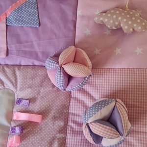 Patchwork  baba j�tsz�szőnyeg - baba - mama - baba ágynemű - babatakaró, gyerek pléd - Meska.hu