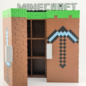 Minecraft kinderjoy figura tartó, kinyitható változat - otthon & életmód - dekoráció - asztal és polc dekoráció - dekorációs tál, tartó - Meska.hu