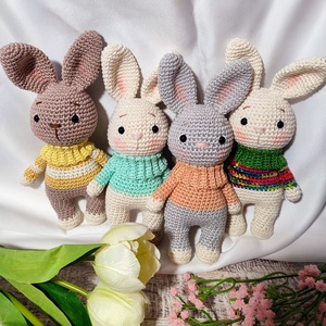 Garbós nyuszi - amigurumi horgolt figurák - játék & sport - plüssállat & játékfigura - nyuszi - Meska.hu