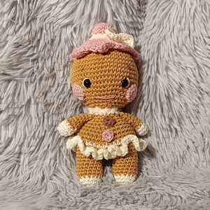 Mézi horgolt mézeskalács figura - amigurumi horgolt figurák - játék & sport - plüssállat & játékfigura - más figura - Meska.hu