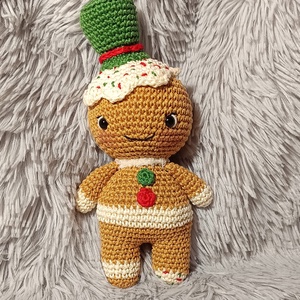 Mézi horgolt mézeskalács figura - amigurumi horgolt figurák - Meska.hu