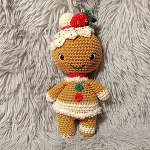 Mézi horgolt mézeskalács figura - amigurumi horgolt figurák - játék & sport - plüssállat & játékfigura - más figura - Meska.hu