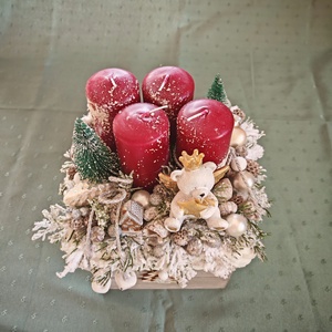 Adventi doboz asztaldísz  - Meska.hu