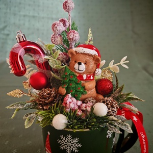 Adventi bögrés asztali dekoráció - Meska.hu