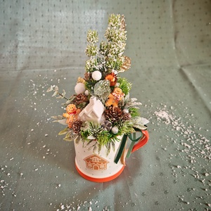 Adventi bögrés asztali dekoráció mézeskalácsos díszekkel - Meska.hu