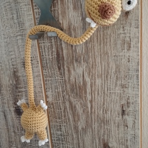 Syd hajlítható táskadísz - Bézs Horgolt Syd figura, Játék & Sport, Plüssállat & Játékfigura, Nyuszi, Horgolás, MESKA