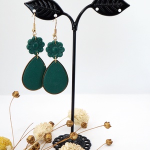 Zöld csepp fülbevaló  - ékszer - fülbevaló - lógó fülbevaló - Meska.hu Zöld csepp fülbevaló  - ékszer - fülbevaló - lógó fülbevaló - Meska.hu