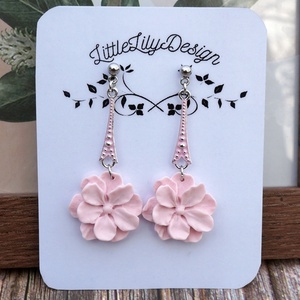 Cseresznyevirág fülbevaló  - ékszer - fülbevaló - lógó fülbevaló - Meska.hu Cseresznyevirág fülbevaló  - ékszer - fülbevaló - lógó fülbevaló - Meska.hu