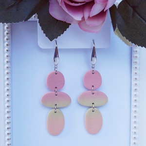 Színátmenetes pasztell fülbevaló  - ékszer - fülbevaló - lógó fülbevaló - Meska.hu Színátmenetes pasztell fülbevaló  - ékszer - fülbevaló - lógó fülbevaló - Meska.hu