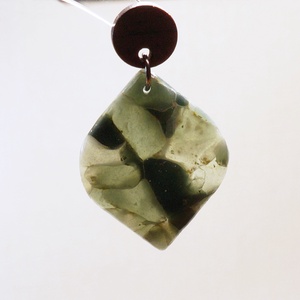 Ásványhatású zöld szett  - ékszer - fülbevaló - lógó fülbevaló - Meska.hu Ásványhatású zöld szett  - ékszer - fülbevaló - lógó fülbevaló - Meska.hu