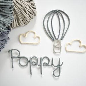 Névre szóló felirat fonalból - otthon & életmód - babaszoba, gyerekszoba - babaszoba dekoráció - Meska.hu